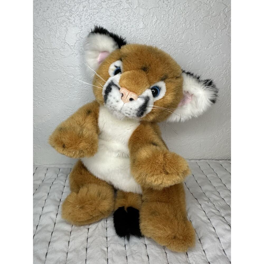 Wildlife Artists Conservation Collection Plush Stuffed Cheetah Cub Blue Eyes 12”